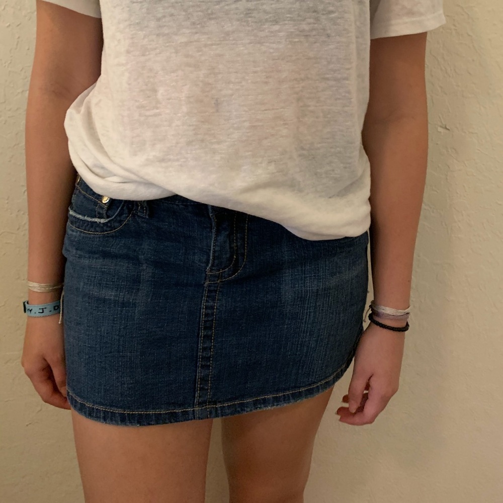 Hydraulic Jean Skirt